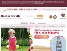 Tablet Screenshot of fischer-wolle.de